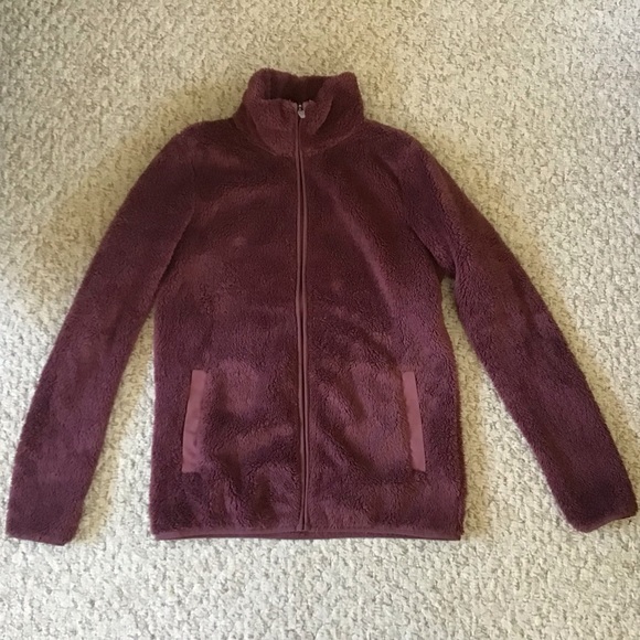 Shambhala Jackets & Blazers - Full Zip Burgundy Jacket